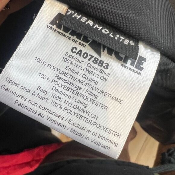 Avalanche Women's Large Red Long Hooded Nylon Ski Snow Patrol Overcoat Jacket - Picture 11 of 14